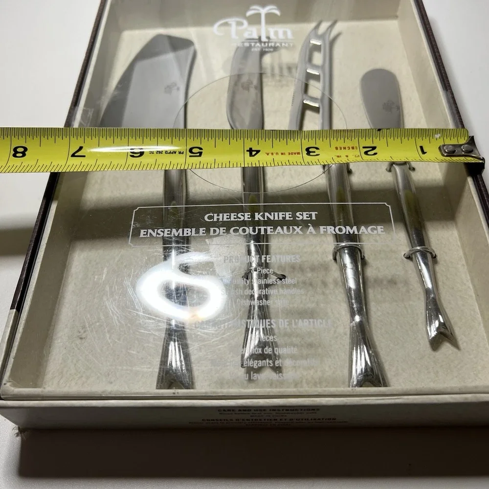 Palm Restaurant Cheese Knife‎ Set- Stainless Steel